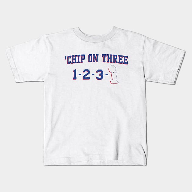 Hands in, 'Chip on Three Kids T-Shirt by OptionaliTEES